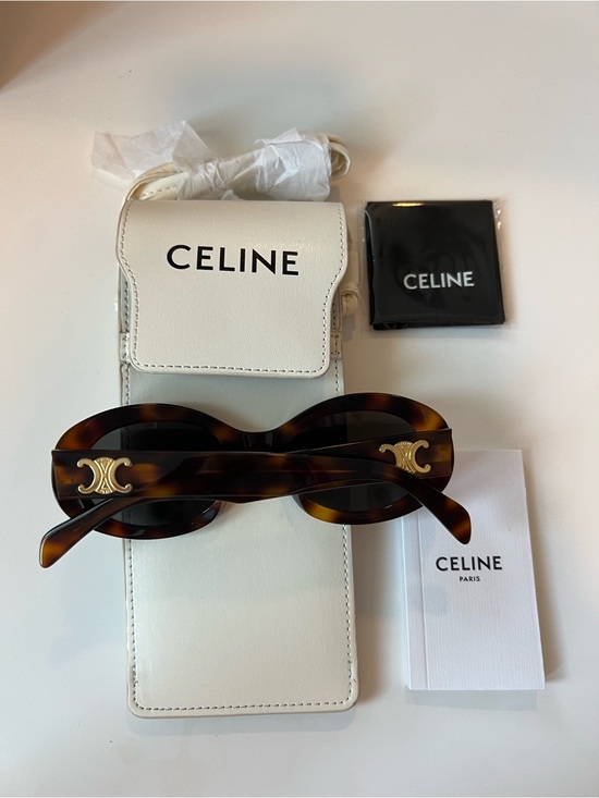 Celine Accessories - CELINE Tortoiseshell Oval Sunglasses - gently worn!